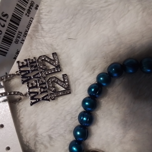 Seattle Seahawks Bracelet with Charms On It With 2 Pairs of Earrings.jewelry - Picture 4 of 5